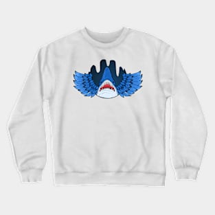 flying shark Crewneck Sweatshirt